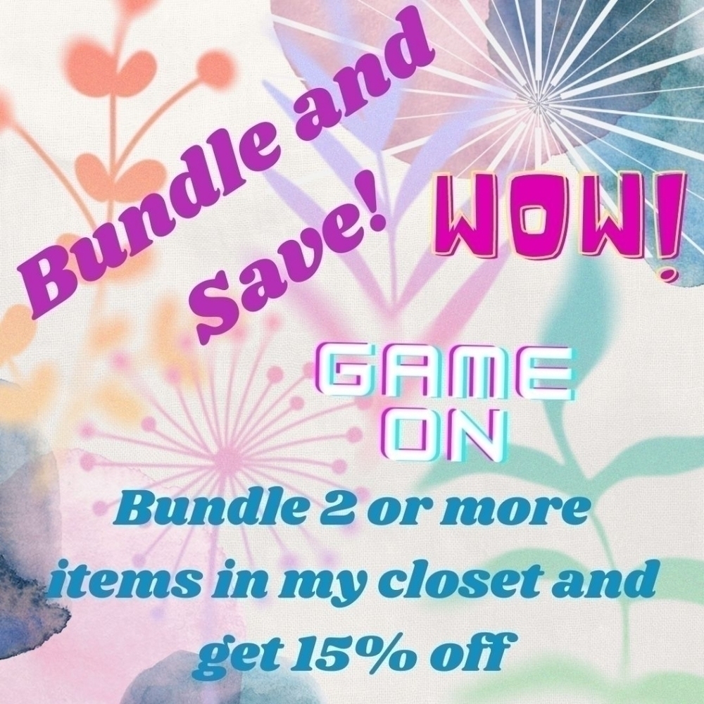 Save 15% when you bundle in my closet
